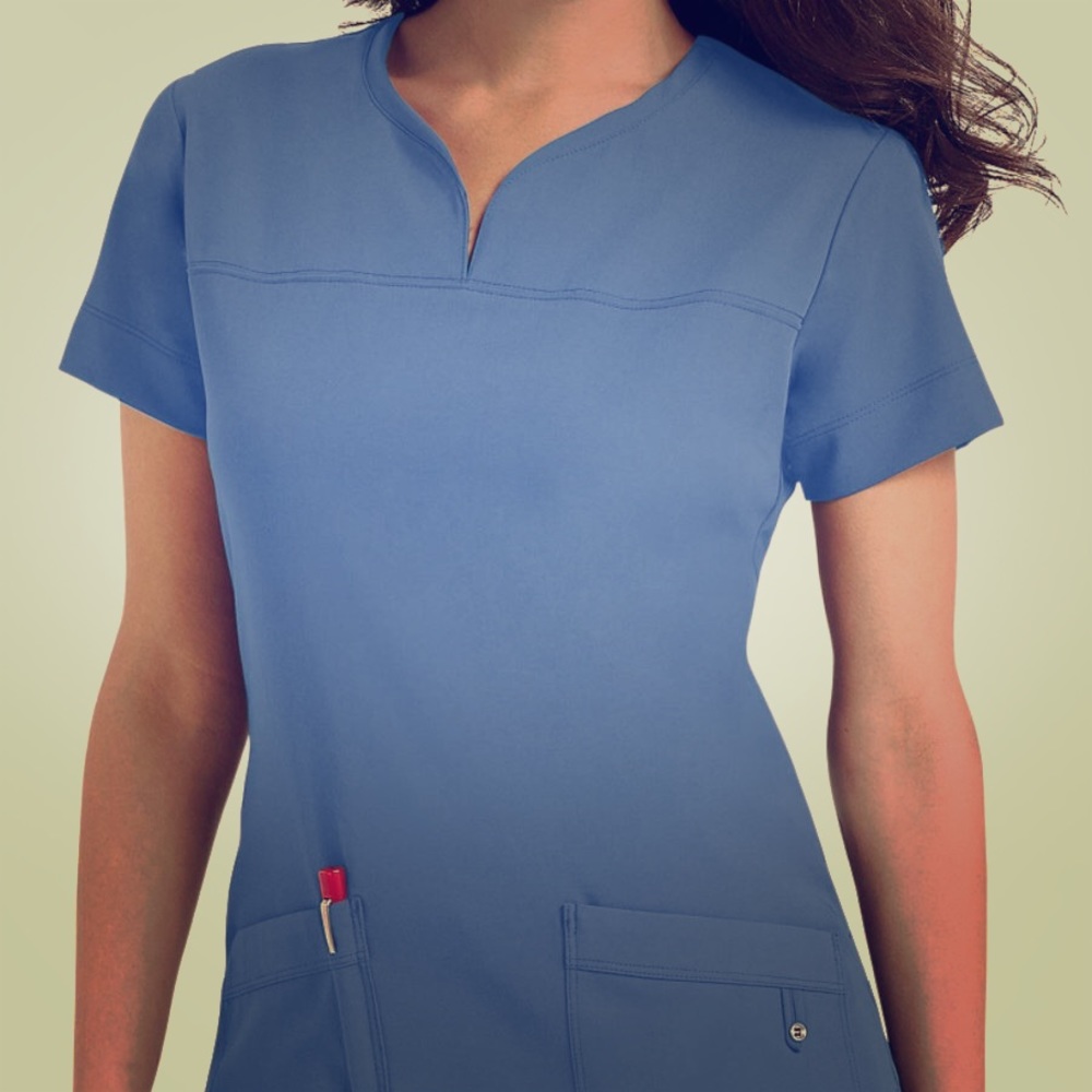 Grey’s Anatomy Signature Notch Neck Scrub Top